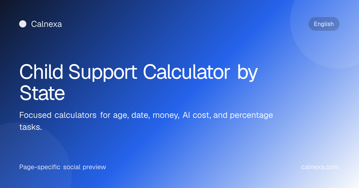 Child Support Calculator by State | Calnexa